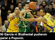 Ni Garcá ni Bluthental pudieron parar a Popovic.