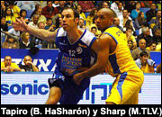 Meir Tapiro -Bney Hasharon / Derrick Sharp - Maccabi Tel Aviv.
